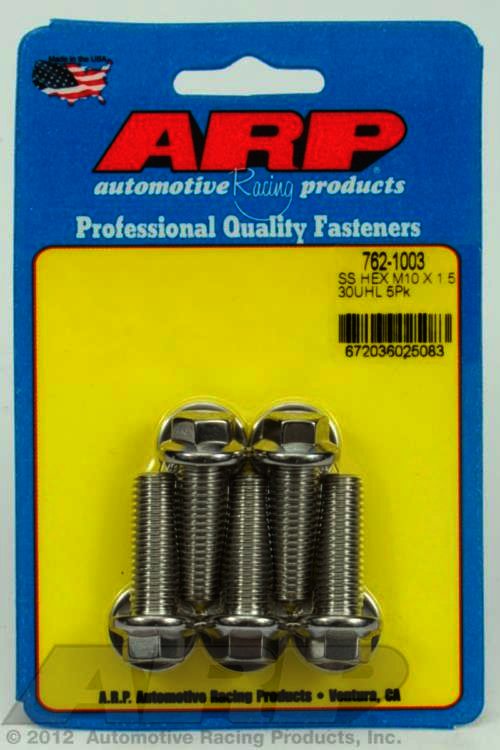 ARP M10 x 1.50 x 30 hex SS bolts - Klik om te sluiten