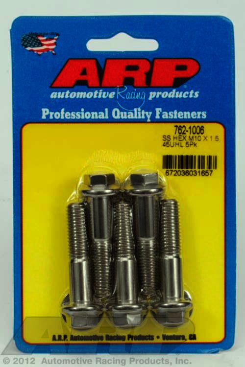 ARP M10 x 1.50 x 45 hex SS bolts - Klik om te sluiten