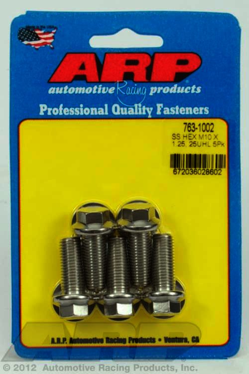 ARP M10 x 1.25 x 25 hex SS bolts - Klik om te sluiten