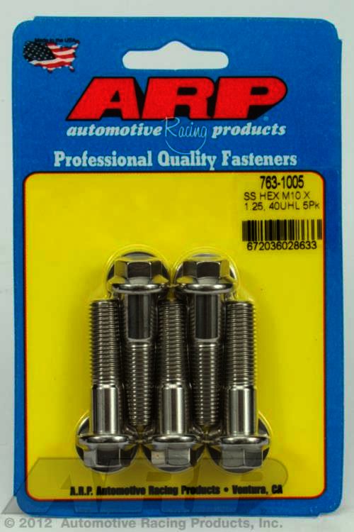 ARP M10 x 1.25 x 40 hex SS bolts - Klik om te sluiten