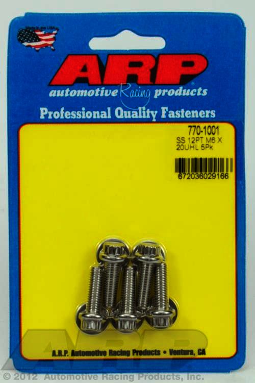 ARP M6 x 1.00 x 20 12pt SS bolts - Klik om te sluiten