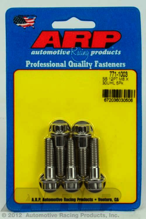 ARP M8 x 1.25 x 30 12pt SS bolts - Klik om te sluiten