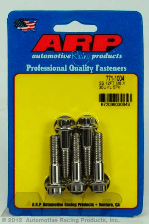 ARP M8 x 1.25 x 35 12pt SS bolts - Klik om te sluiten