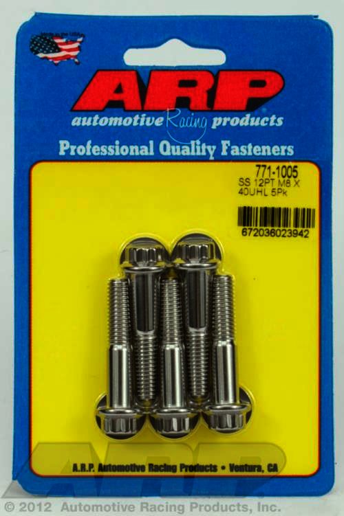 ARP M8 x 1.25 x 40 12pt SS bolts - Klik om te sluiten