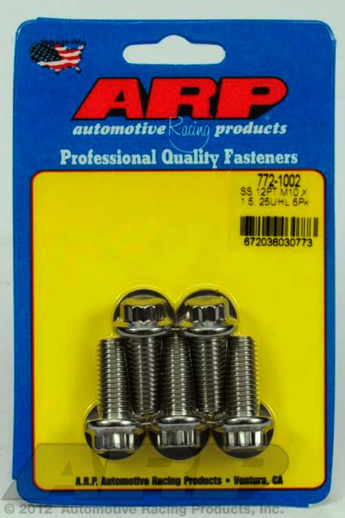 ARP M10 x 1.50 x 25 12pt SS bolts - Klik om te sluiten