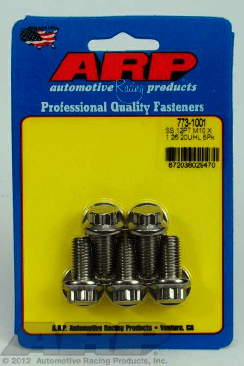 ARP M10 x 1.25 x 20 12pt SS bolts - Klik om te sluiten