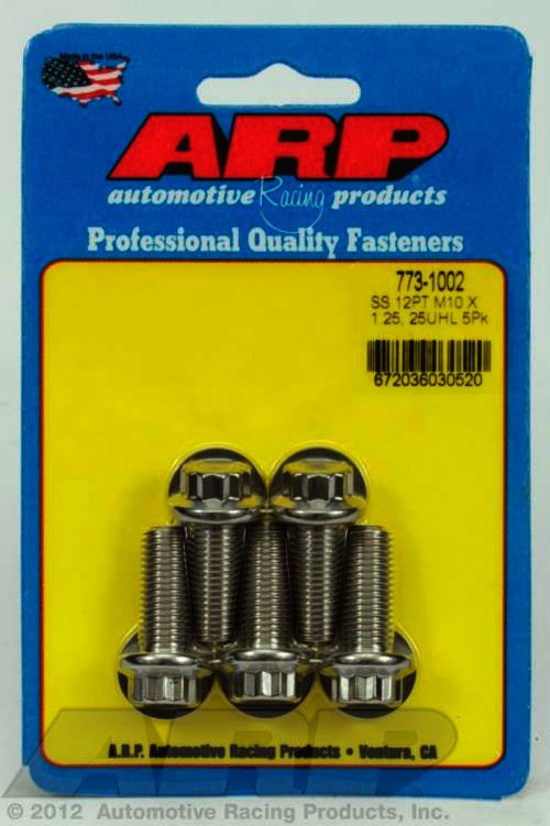 ARP M10 x 1.25 x 25 12pt SS bolts - Klik om te sluiten