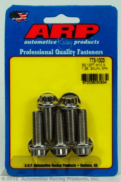 ARP M10 x 1.25 x 30 12pt SS bolts - Klik om te sluiten