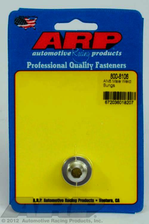 ARP AN6 male aluminum weld bung - Klik om te sluiten