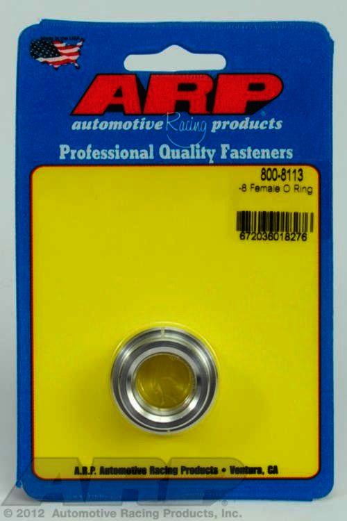 ARP -8 female O ring aluminum weld bung - Klik om te sluiten