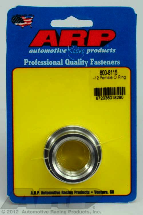 ARP -12 female O ring aluminum weld bung - Klik om te sluiten