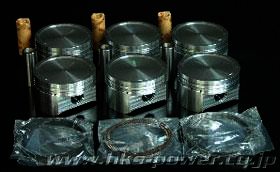 HKS Pistons (95.5mm) & H-Beam Rod Set (STEP1) VR38DETT - Klik om te sluiten