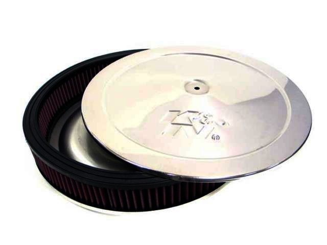 K&N Flame Arrestor - 5-1/8"FLG, 14"OD SS FA 2-1/4"E - Klik om te sluiten