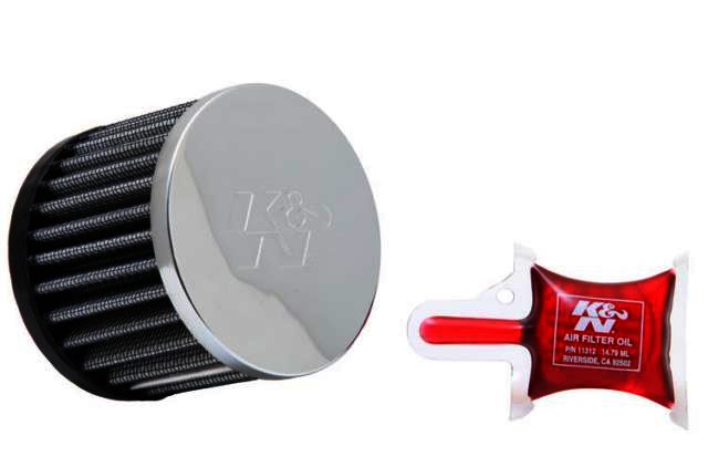 K&N Vent Filter - 1-1/2" VENT 3"D 2-1/2"H CHROME TOP - Klik om te sluiten