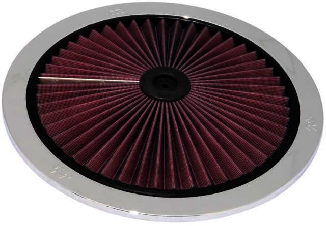 K&N X-Stream Top Filter - X-STREAM TOP 14" OD / CHROME - Klik om te sluiten