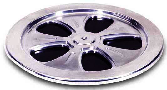 K&N Top Plate - TOP PLATE;14" , 5 SPOKE, CHROME, W/CARBON FIBER - Klik om te sluiten