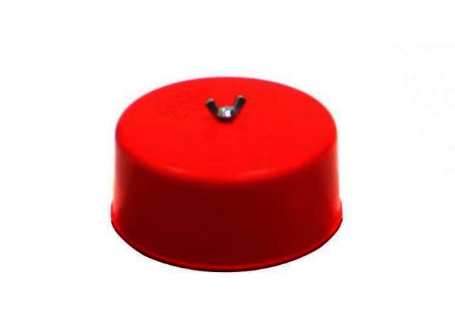 K&N Carb cover - CARBURETOR COVER 5-1/8"DIA- RED - Klik om te sluiten