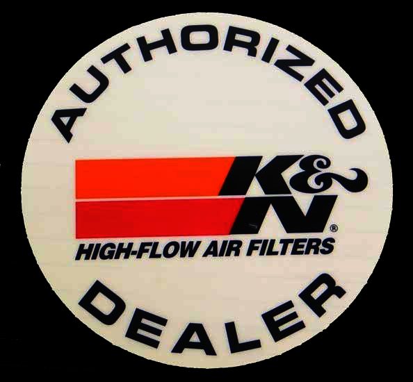 K&N Decal; Auth. Dealer, 5" - DECAL; AUTH. DLR, 5" DIA. - Klik om te sluiten