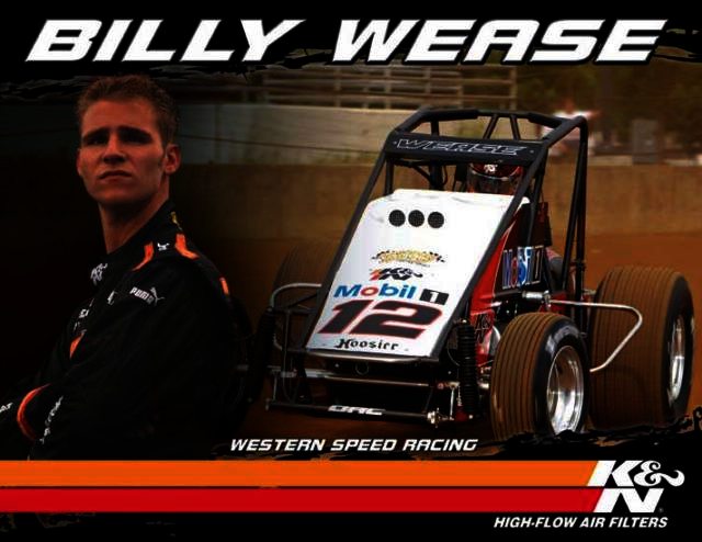 K&N Hero Card; Billy Wease 8-1/2 x 11 - HERO CARD; BILLY WEASE, - Klik om te sluiten