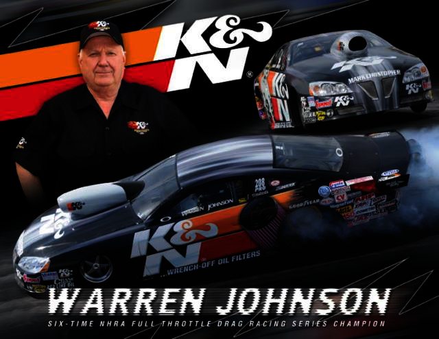 K&N Hero Card; Warren Johnson, 8-1/2 x 11 - HERO CARD; WARREN JO - Klik om te sluiten