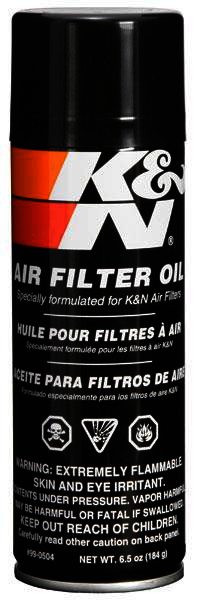 K&N Air Filter Oil - 6.5oz- Aerosol - FILTER OIL; 6.5 OZ AEROSOL - Klik om te sluiten