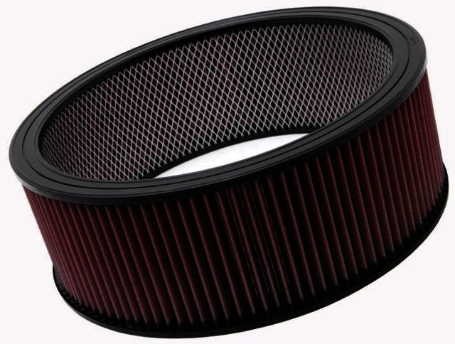 K&N Custom Air Filter - 14"OD,12"ID,5"H; W/INNER WIRE - Klik om te sluiten