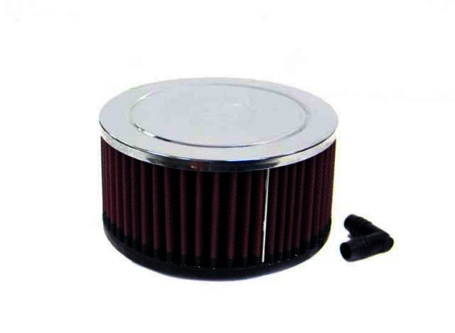 K&N Universal Chrome Filter - 2-9/16"O/S FLG, 6"OD, 3"H; CR TP,V - Klik om te sluiten