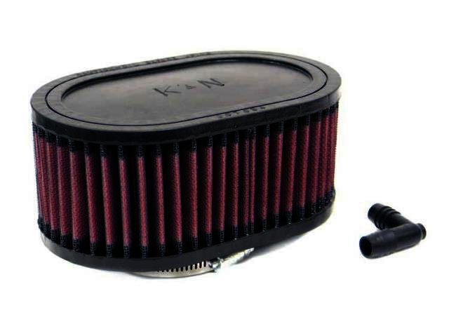 K&N Universal Rubber Filter - 2-9/16"O/S FLG, 7" X 4-1/2", 3"H, - Klik om te sluiten