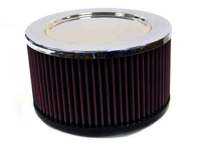 K&N Universal Chrome Filter - 3"O/S FLG, 7"OD, 4"H; CR TP,V - Klik om te sluiten