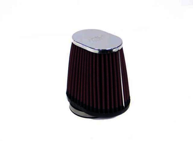 K&N Universal Chrome Filter - 2-1/8" O/S FLG, 4 X 3"B, 3 X 2"T, - Klik om te sluiten