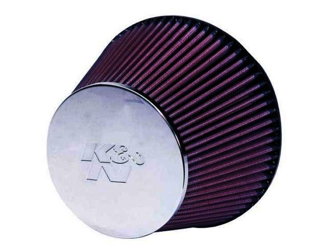 K&N Universal Chrome Filter - 6"FLG, 7-1/2"B, 5"CR T, 5"H - Klik om te sluiten