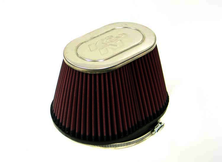 K&N Universal Chrome Filter - 6"FLG, 8-1/4" X 6-1/4"B, 6-1/4" X - Klik om te sluiten