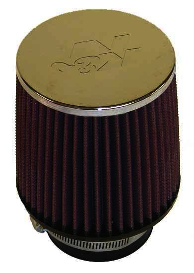 K&N Universal Chrome Filter - 3"FLG, 4-1/2"T, 5"B, 5"H CR TOP - Klik om te sluiten