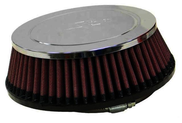 K&N Universal Chrome Filter - 4-1/16"FLG, 6-7/8"B, 5-7/8"T, 2-3/ - Klik om te sluiten