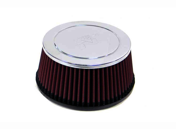 K&N Universal Chrome Filter - 2-15/16"FLG, 6-3/4"B, 5-7/8"T, 3-1 - Klik om te sluiten