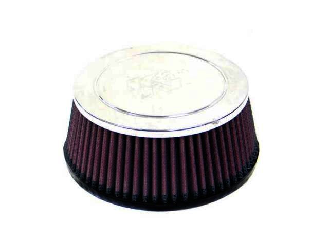 K&N Universal Chrome Filter - 3-7/8"FLG, 6-3/4"B, 5-7/8"T, 2-3/4 - Klik om te sluiten