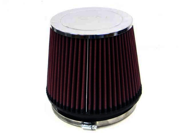 K&N Universal Chrome Filter - 6"FLG, 7-1/2"B, 5-7/8"T, 6"H - Klik om te sluiten