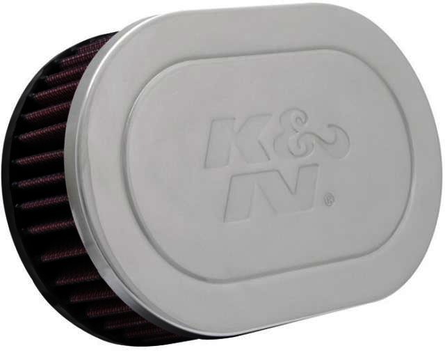 K&N Universal Chrome Filter - OVAL FLG;GM TPI CUSTOM - Klik om te sluiten