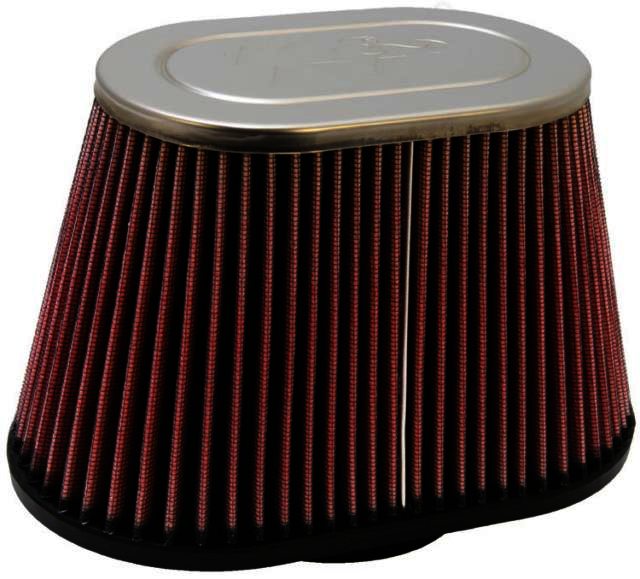 K&N Universal Chrome Filter - 3-1/2"FLG., 8-1/2 X 5-1/4"B, 6-1/4 - Klik om te sluiten