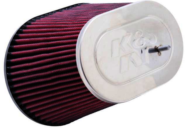 K&N Universal Chrome Filter - 120MM FLG ID, 203MM L X 143MM W BO - Klik om te sluiten