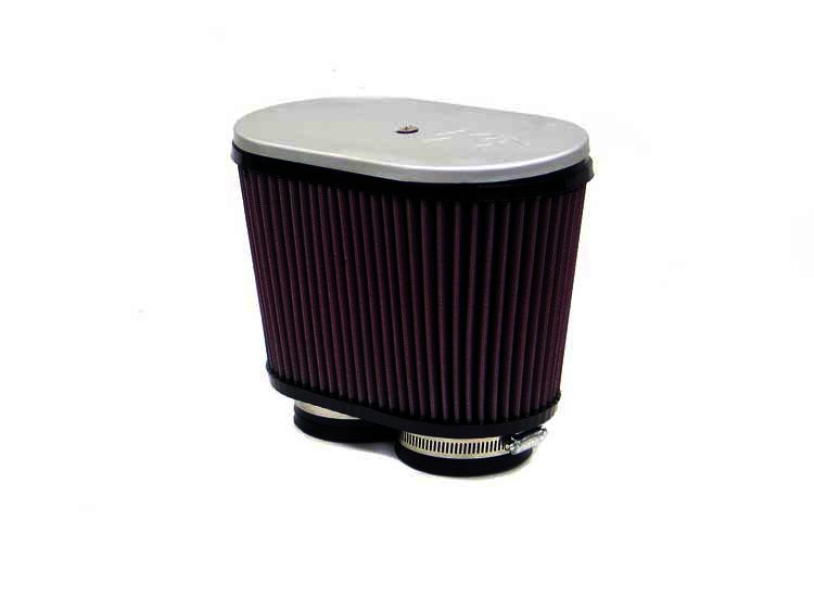 K&N Universal Air Filter - 2-7/8"DUAL, 9" X 5-1/2", 6-1/4"H - Klik om te sluiten