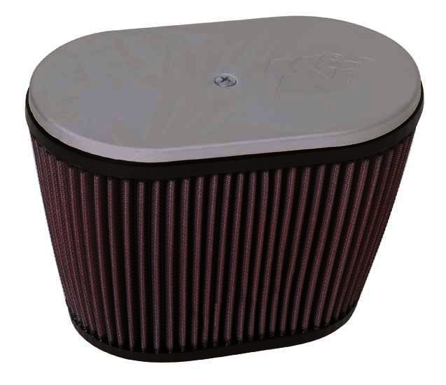 K&N Universal Air Filter - 1-3/4"DUAL, 9" X 5-1/2", 6-1/4"H - Klik om te sluiten