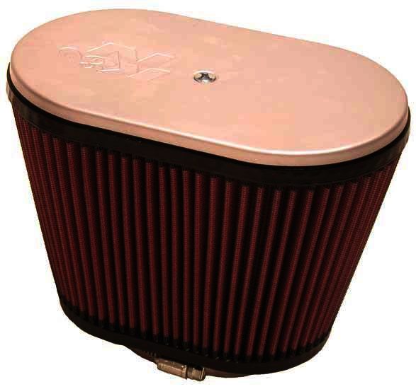 K&N Universal Air Filter - HILBRN Q, 2-1/4" DUAL, 9" X 5-1/2", 6 - Klik om te sluiten