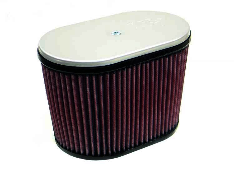 K&N Universal Air Filter - ARPM DUAL INJECTRS 9" X 5-1/2" OVL - Klik om te sluiten