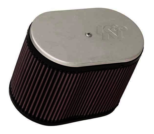 K&N Universal Air Filter - 2-5/8" DUAL, 9" X 5-1/2", 6-1/4"H - Klik om te sluiten