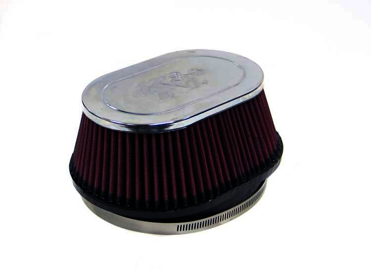 K&N Universal Air Filter - 6"FLG, TPRD OVAL,CR-T, 3-1/4"H - Klik om te sluiten