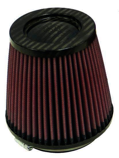 K&N Universal Air Filter - Carbon Fiber Top - 4"FLG, 5-3/8"B, 4" - Klik om te sluiten