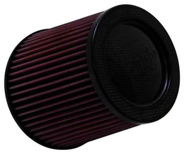 K&N Universal Air Filter - Carbon Fiber Top and Base - 3"FLG, 6" - Klik om te sluiten