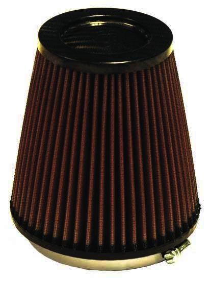 K&N Universal Air Filter - Carbon Fiber Top - 4-1/2"FLG, 5-7/8"B - Klik om te sluiten