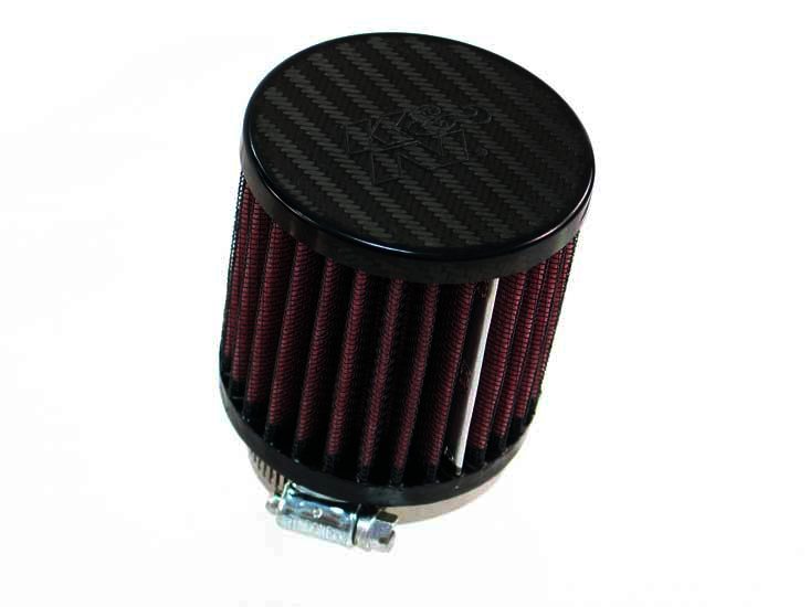 K&N Universal Air Filter - Carbon Fiber Top - 1-15/16"FLG, 3"OD, - Klik om te sluiten